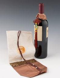 Copper Silk Wine Bag